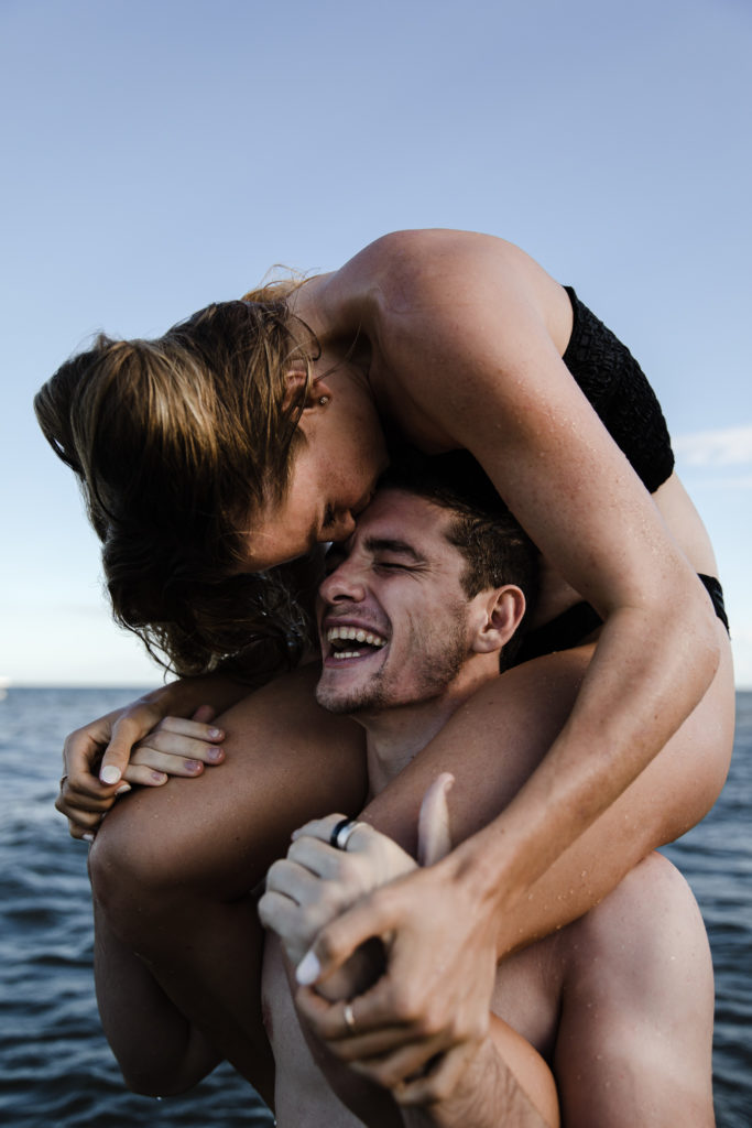 Brisbane Couples Photoshoot Photographer Beach Water
